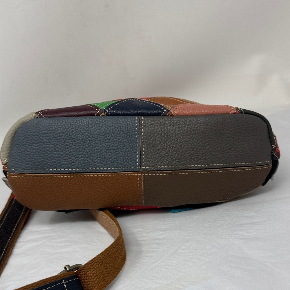 Spring Step L’artiste Leather Patchwork Crossbody… - image 5